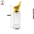 Porta Perfume 30ml Tampa Dourada – Unidade - Imagem 2