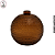 Potiche Bola Drop Âmbar 150ml - (UN) - Imagem 1