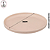 Bandeja de Cerâmica 21x2cm – Bege Rosada (1 Unidade) - Imagem 2