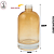 Vidro 350ml York Mel Translucido c/ Válvula Saboneteira - (UN) - Imagem 2