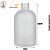 Vidro 350ml York Fosco c/ Válvula Saboneteira - (UN) - Imagem 2