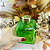 Vidro 250ml Cubo Verde com Tampa Difusor - (UN) - Imagem 3