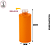 Vidro Cilíndrico 40ml Laranja c/Válvula Reparadora - (UN) - Imagem 2