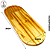 Bandeja Pinus Oval  30x11,5 cm - (UN) - Imagem 2