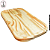Bandeja Pinus Retangular 12,5x22x1 - (UN) - Imagem 1