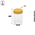 Kit Porta-Tempero com Bandeja Madeira - 4 Potes de 90 com Tampa de Bambu - Imagem 3