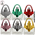 Porta Perfume Bolsa Cores  - 20ml (UN) - Imagem 1