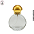 Porta Perfume Redondo c/Tampa Dourada  - 50ml (UN) - Imagem 1