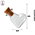 Mini Adorno de Vidro Coração Deitado - 2ml (un) - Imagem 2