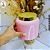 Pote Plástico Rosa c/Tampa Dourada - 1 Litro - Imagem 3