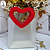Sacola Transparente PVC com Alça Coração Vermelho - 16x8x18,5cm - Unidade - Imagem 3