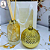Kit Presente Elegante – Vidro Mel + Potiche Dourada com Sacola de Papel - Imagem 2
