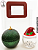 Kit Doce Natal – Bomboniere Verde, Vidro Gorro e Sacola - Imagem 1