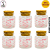 Kit 6 Potes de Vidro Baby Rosa C/Tampa Rolha - 60ml - Imagem 1