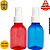Kit 50 Frascos 100ml Spray Colorido (Vermelho/Azul) | Promoção Yellow Friday - Imagem 1