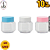 Kit 60 Mini Potes Pvc C/Tampa Color 40ML - Imagem 1