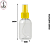 Kit 10 Frascos Pet 100ml c/Válvula Spray Amarela - Imagem 2