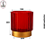 Porta Vela de Vidro Decor 150ml Vermelho - Imagem 2