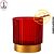 Porta Vela de Vidro Decor 150ml Vermelho - Imagem 1
