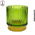 Porta Vela de Vidro Decor 150ml Verde - Imagem 3