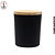 Pote p/Vela 210ml Preto Fosco - (UN) - Imagem 1