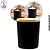 Copo de Vidro Para Vela Preto Fosco 210ml - (UN) - Imagem 1