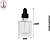 Kit 10 Vidros 11ml Quadrado c/Conta Gotas Canelado - Imagem 2