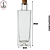 Garrafa de Vidro Alto 500ml Transparente c/Rolha - (UN) - Imagem 2