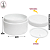 Kit 50 Pote Plástico Branco c/Batoque - 110g - Imagem 2