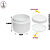 Kit 50 Pote Plástico Branco c/Batoque - 60g - Imagem 2
