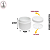 Kit 100 Pote Plástico Branco c/Batoque - 27g - Imagem 2