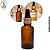 Vidro Âmbar 30ml c/Tampa Cânula Plástico Ouro Velho - (UN) - Imagem 1