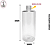 Frasco Pet Transparente 250ml Alto - Rosca 24/410 - Imagem 3