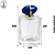 Porta Perfume 100ml My Way Tampa Azul c/Dourado - (UN) - Imagem 3