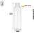 Frasco Pet Sil Reto Ombro Curvo Cristal 200ml - Rosca 24/410 (UN) - Imagem 3