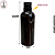 Frasco Pet Âmbar Cilindro 120ml - Rosca 24/415 (UN) - Imagem 3