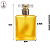 Porta Perfume 50ml Vidro Fosco Amarelo c/ Tampa T – (UN) - Imagem 3