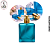Porta Perfume 30ml Vidro Fosco Azul c/ Tampa T – (UN) - Imagem 1