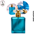 Porta Perfume 50ml Vidro Fosco Azul c/ Tampa T – (UN) - Imagem 1