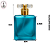 Porta Perfume 50ml Vidro Fosco Azul c/ Tampa T – (UN) - Imagem 3
