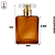 Porta Perfume 50ml Vidro Fosco Âmbar c/ Tampa T – (UN) - Imagem 3