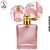 Porta Perfume 50ml Vidro Fosco Rosa c/ Tampa T – (UN) - Imagem 1