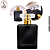 Porta Perfume 50ml Vidro Fosco Fumê c/ Tampa T – (UN) - Imagem 1