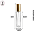 Porta Perfume 30ml vidro Tampa Spray Prata ou Dourada - (UN) - Imagem 3