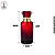 Porta Perfume 30ml Vidro Luxo Vermelho/Preto – (UN) - Imagem 3