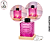 Vidro Difusor Rosa 120ml com Base Luminosa – (UN) - Imagem 1