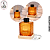 Vidro Difusor Laranja 120ml com Base Luminosa – (UN) - Imagem 1