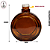 Vidro Lunaire 300ml Âmbar - Rosca 28/410 (UN) - Imagem 2
