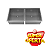Cuba Dupla Gourmet Pia Inox Tamanho 44cm x 88cm - Imagem 1