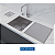 Calha Gourmet Inox Tamanho 40x40 cm + Tampa Ecosul - Imagem 3